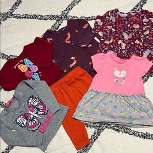 All 6-9M tops/dresses/leggings wonder nation  Garanimals Carters Coney Island